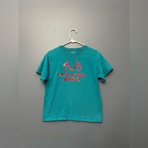 Teal realtree t-shirt